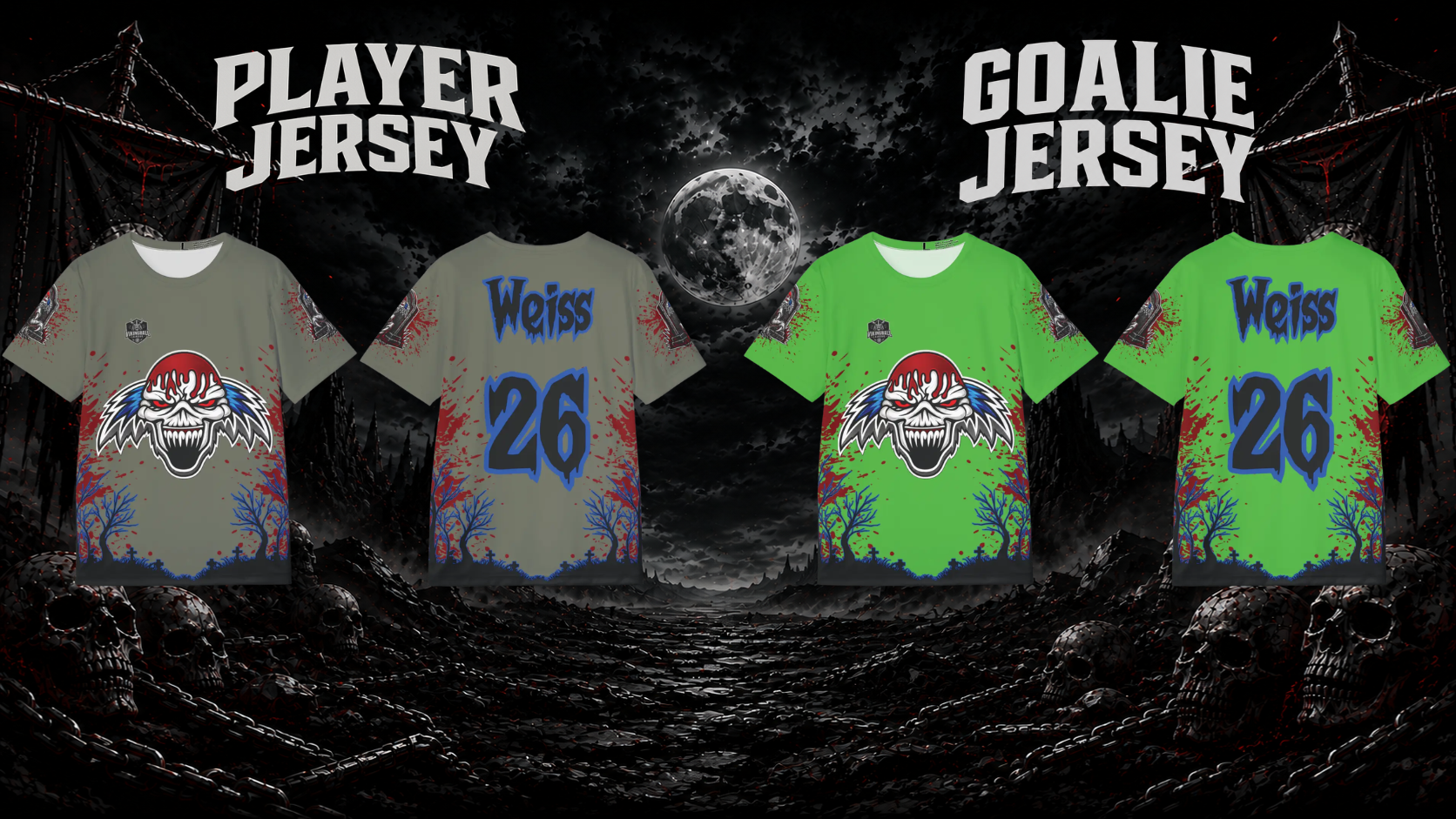 Undead team jersey design