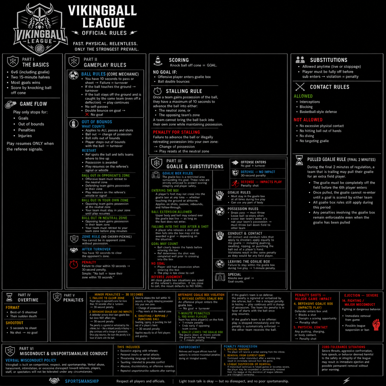 Official Rulebook Poster